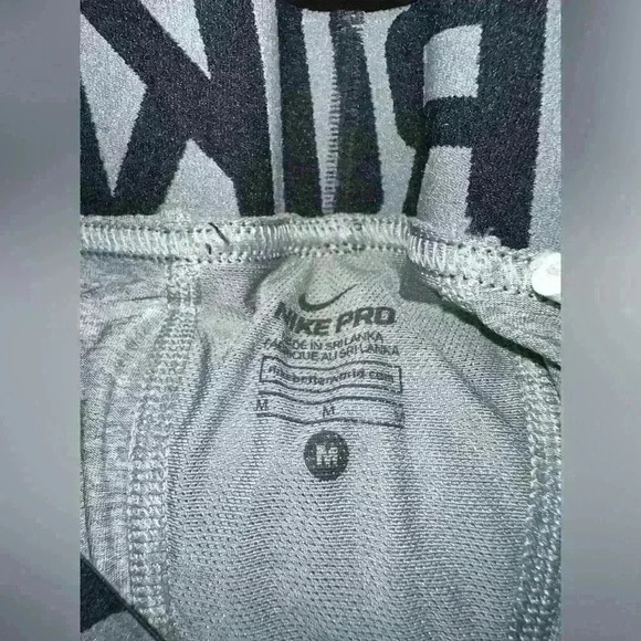 Nike Pro Pants Mens Medium Compression Tights Full Length Stretch - Picture 3 of 3